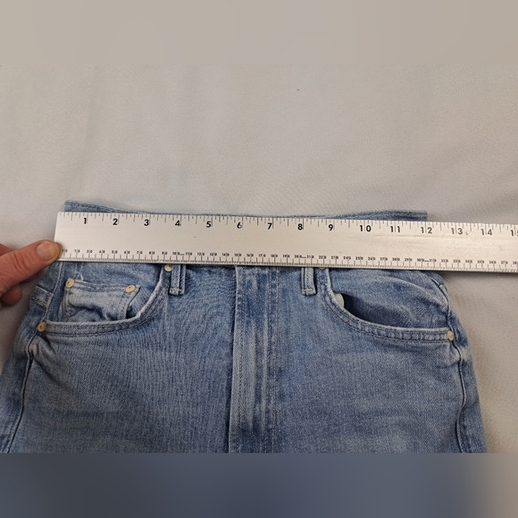 Mother The Tippy Top Insider Ankle Fray Jeans in Sippin' Sweet Tea Size 25 - Picture 7 of 13